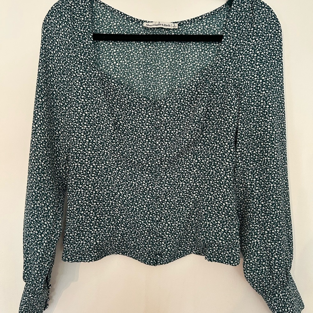 Floral Green Women's Top